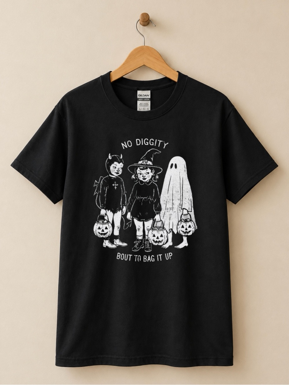 No Diggity Halloween Unisex T-shirt Funny Trick Or Treat Tee